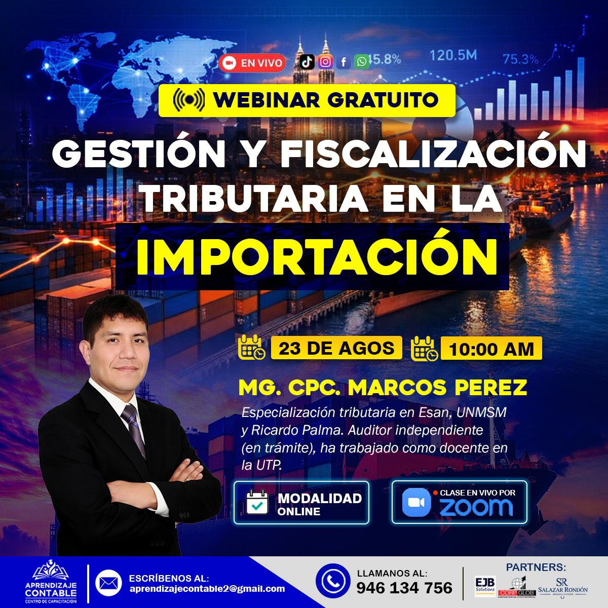 Webinar GESTIÓN Y FISCALIZACIÓN TRIBUTARIA EN LA IMPORTACIÓN
